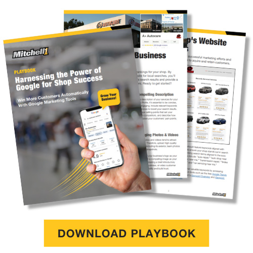 Mitchell 1 Shop Marketing Playbook, Google Optimization Suite