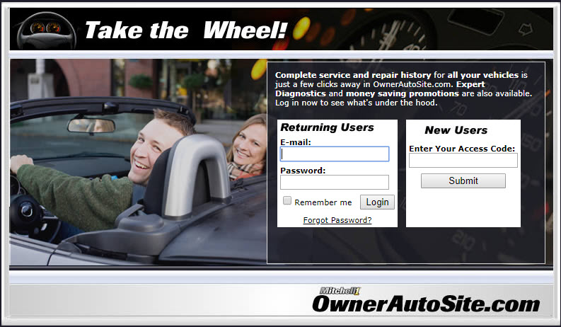 SocialCRM OwnerAutoSite - customer vehicle history website
