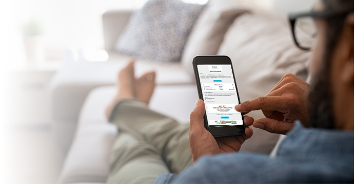 Customer with mobile