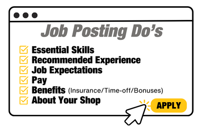 Technician Retention, How to write a repair shop technician job posting