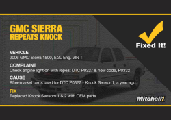 SureTrack Real Fix: GMC Sierra Repeats Knock